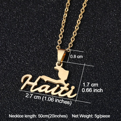 Necklace Gold color Stainless Steel