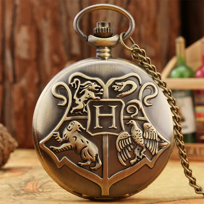 Men's Long Chain Pocket Watch Antique Cosplay Necklace