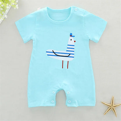 Summer Baby Jumpsuit Short Sleeved Children's Clothing