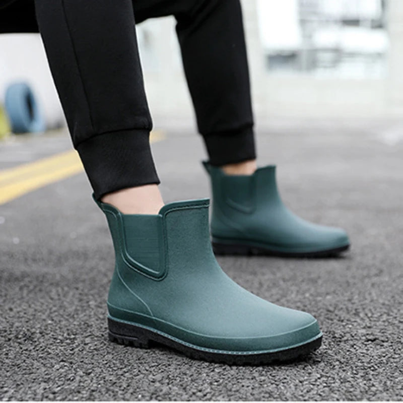 Short Men's Rain Boots.