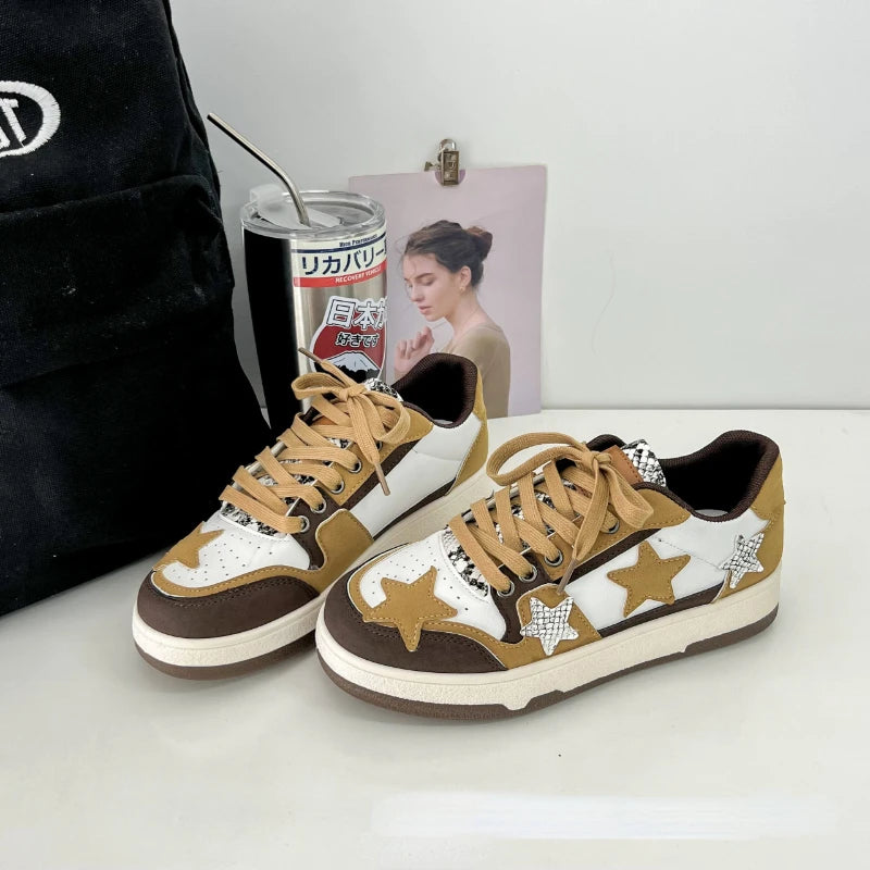 Brand Women Casual Sneakers Fashion Stars Running Sport Shoes.