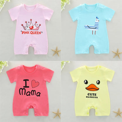 Summer Baby Jumpsuit Short Sleeved Children's Clothing