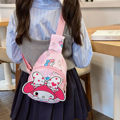 Wholesale Sanrio Bag Hello Kitty Chest Bags Cinnamoroll Backpack Cartoon Shoulder Bag Kuromi Crossbody Bag Gift Free Shipping