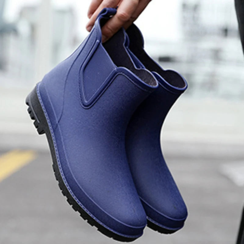 Short Men's Rain Boots.