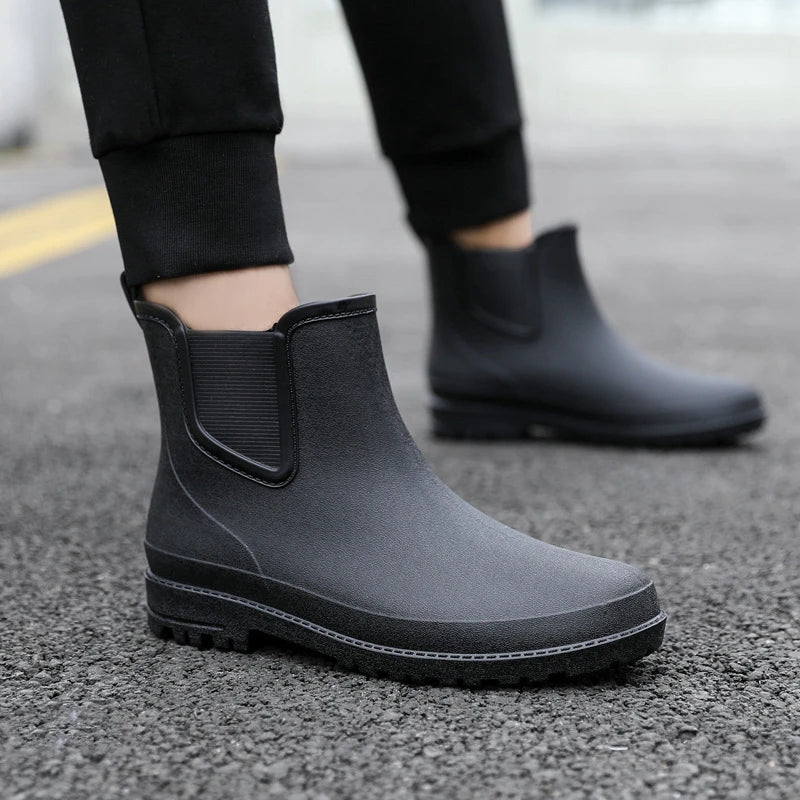 Short Men's Rain Boots.