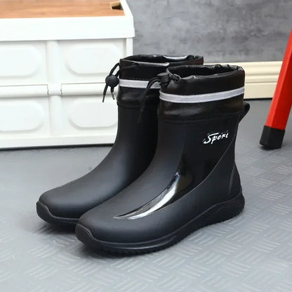 Men's Rain Boots New on-slip Waterproof Shoes