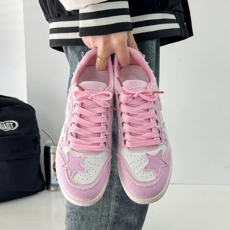 Brand Women Casual Sneakers Fashion Stars Running Sport Shoes.