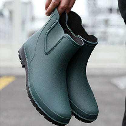 Short Men's Rain Boots.