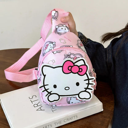 Wholesale Sanrio Bag Hello Kitty Chest Bags Cinnamoroll Backpack Cartoon Shoulder Bag Kuromi Crossbody Bag Gift Free Shipping