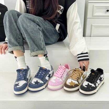 Brand Women Casual Sneakers Fashion Stars Running Sport Shoes.